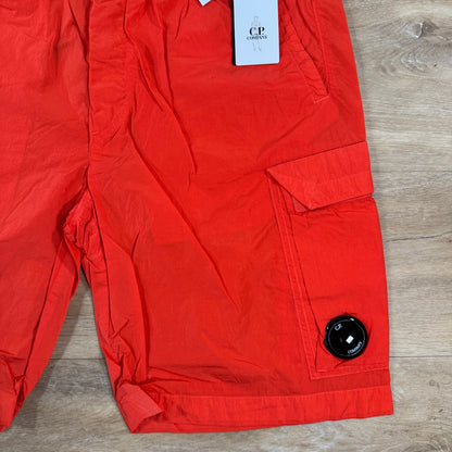 C.P. Company Chrome-R Cargo Shorts in Poinciana - Orange