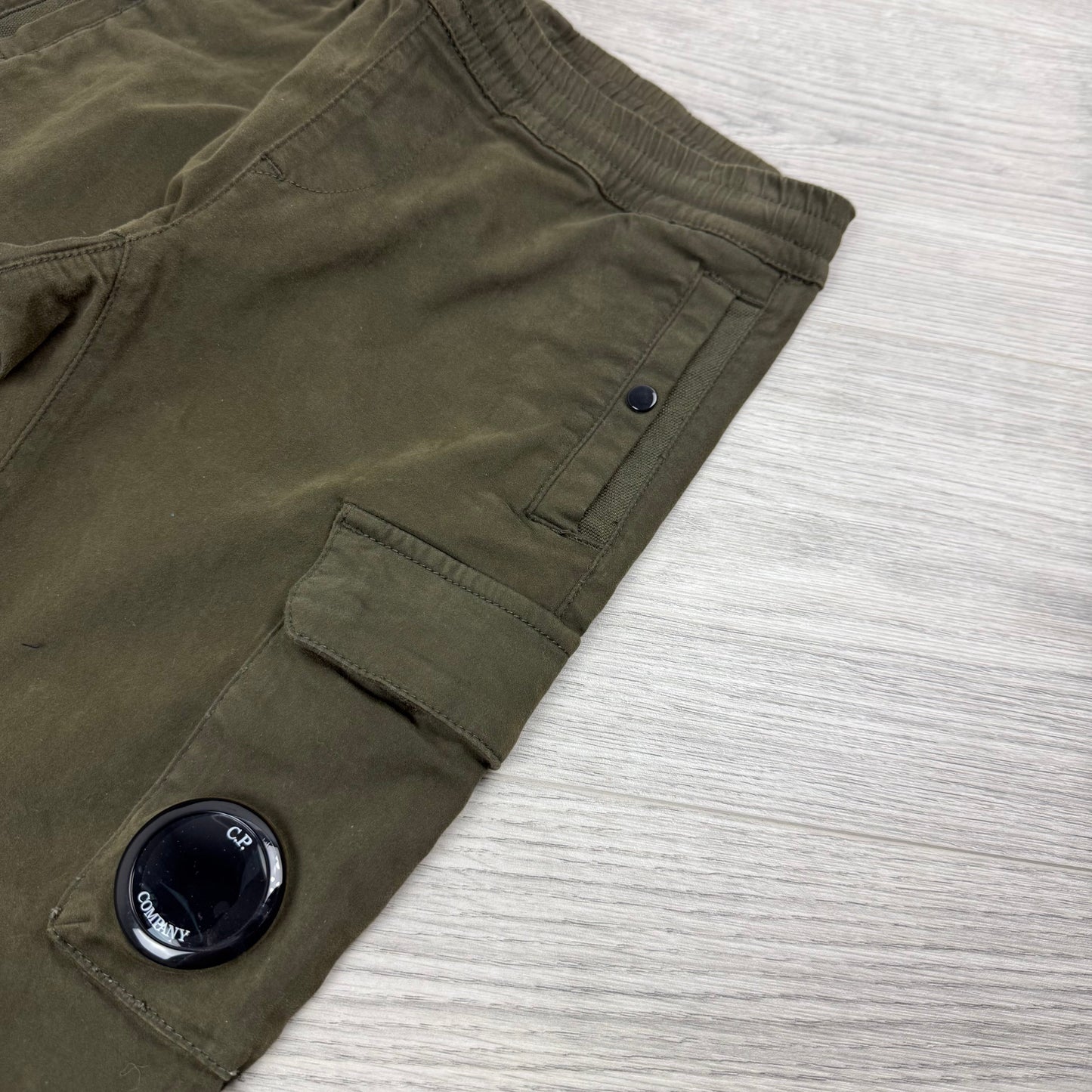 CP Company Junior Cargo Trousers - Ivy Green