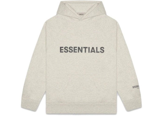 ESSENTIALS FOG 3D SILICON HOODIE OATMEAL