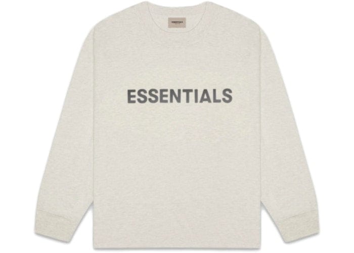 ESSENTIALS FOG 3D SILICON LONG SLEEVE OATMEAL