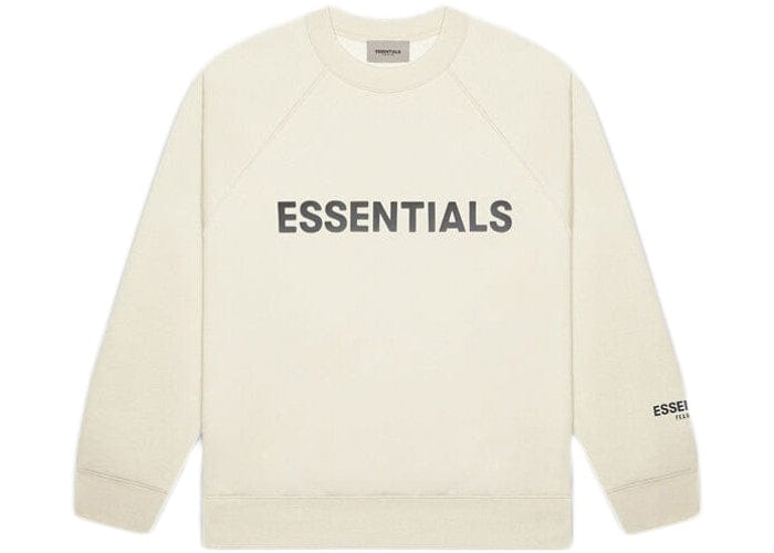 ESSENTIALS FOG 3D SILICON CREWNECK BUTTERCREAM