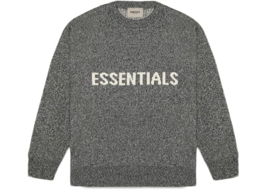 ESSENTIALS FOG KNIT SWEATER GREY MELANGE