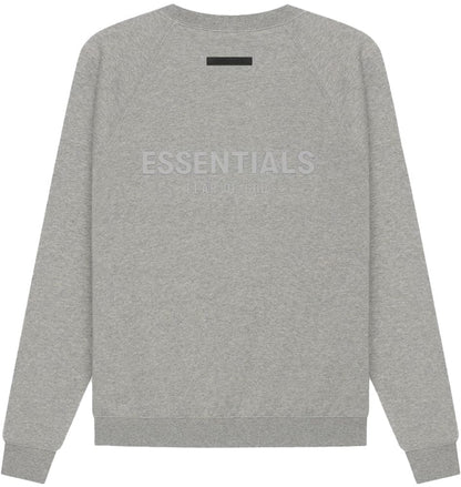 ESSENTIALS FOG CREWNECK 2021 DARK HEATHER OATMEAL