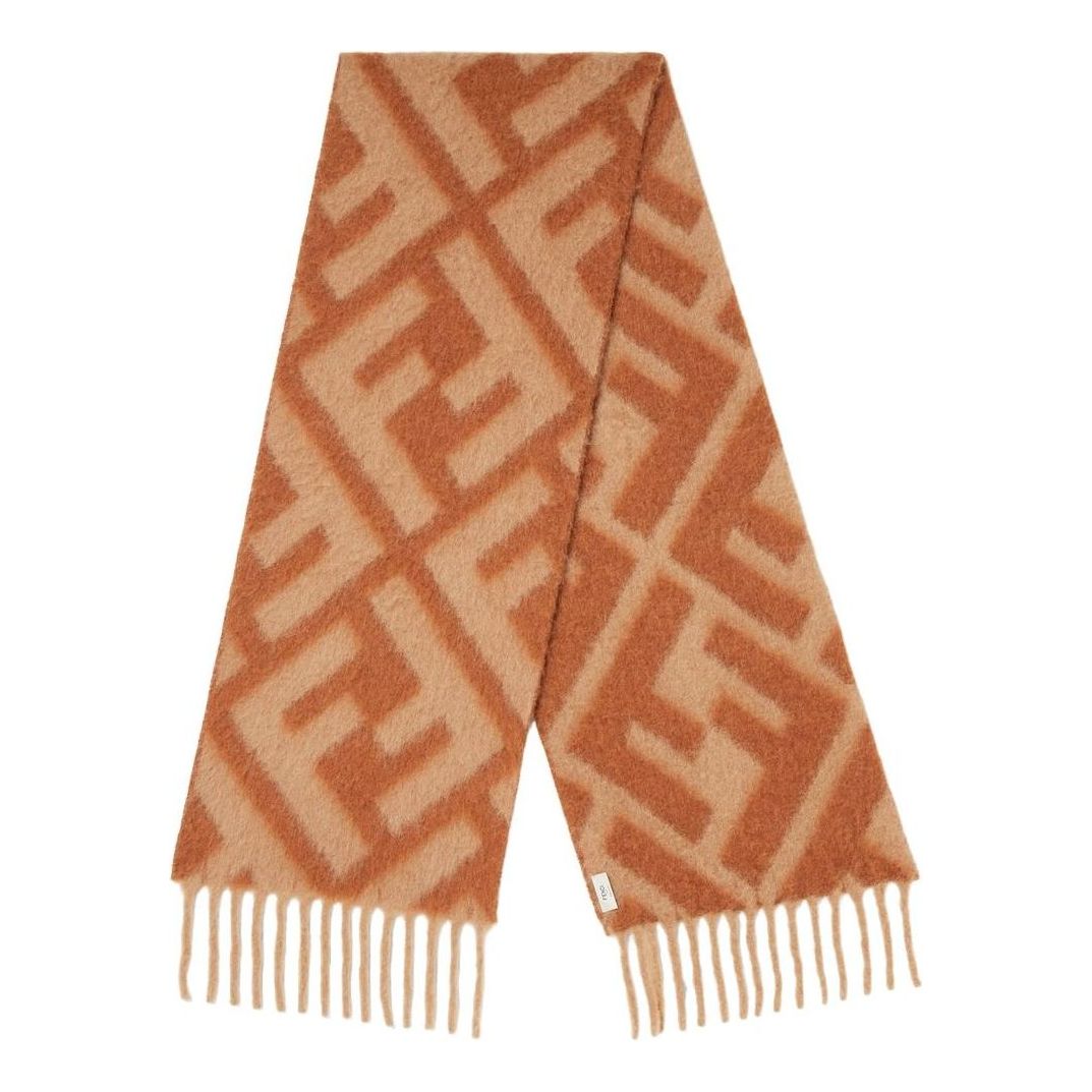(WMNS) Fendi FW25 FF Scarf FF Alpaca and Wool Scarf 'Brown' FXT460AYKQF1U6S