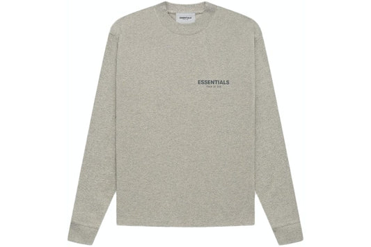 ESSENTIALS FOG CORE COLLECTION LONG SLEEVE DARK HEATHER OATMEAL