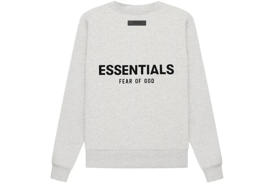 ESSENTIALS FOG CREWNECK LIGHT HEATHER OATMEAL SS22