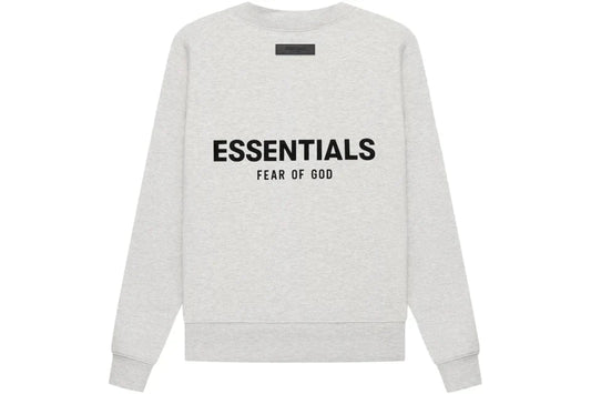 ESSENTIALS FOG CREWNECK LIGHT HEATHER OATMEAL SS22