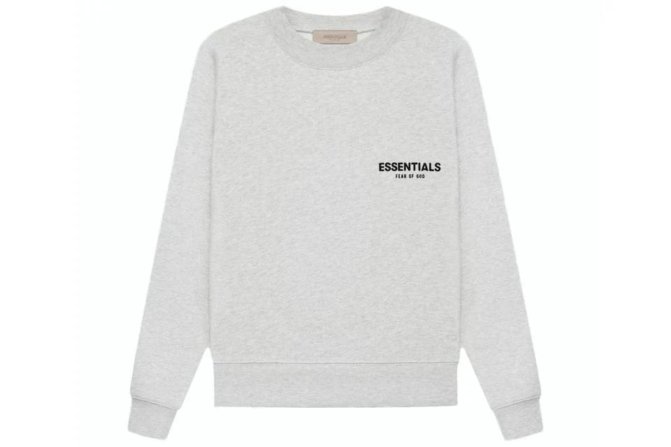 ESSENTIALS FOG CREWNECK LIGHT HEATHER OATMEAL SS22
