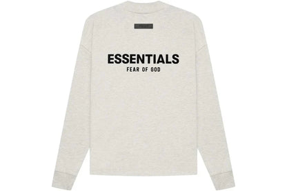 ESSENTIALS FOG LONG SLEEVE LIGHT HEATHER OATMEAL SS22