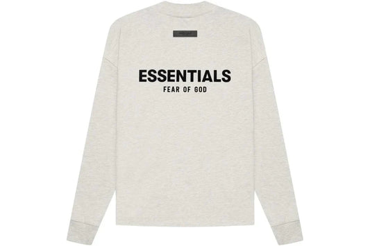 ESSENTIALS FOG LONG SLEEVE LIGHT HEATHER OATMEAL SS22