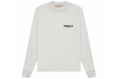 ESSENTIALS FOG LONG SLEEVE LIGHT HEATHER OATMEAL SS22
