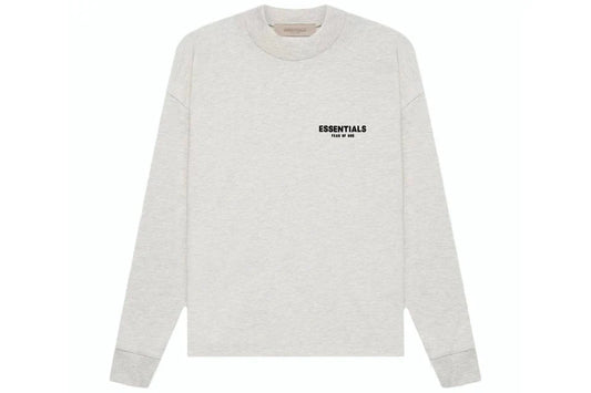 ESSENTIALS FOG LONG SLEEVE LIGHT HEATHER OATMEAL SS22