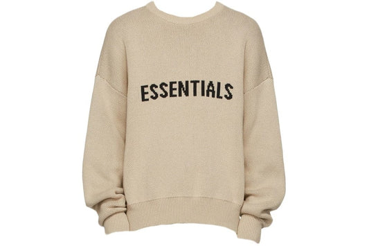ESSENTIALS FOG KNIT CREWNECK LINEN