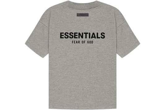 ESSENTIALS FOG T-SHIRT DARK HEATHER OATMEAL SS22