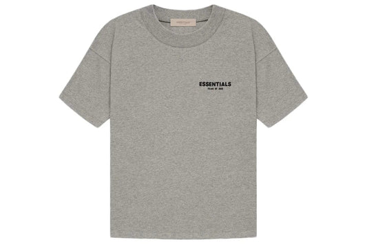 ESSENTIALS FOG T-SHIRT DARK HEATHER OATMEAL SS22