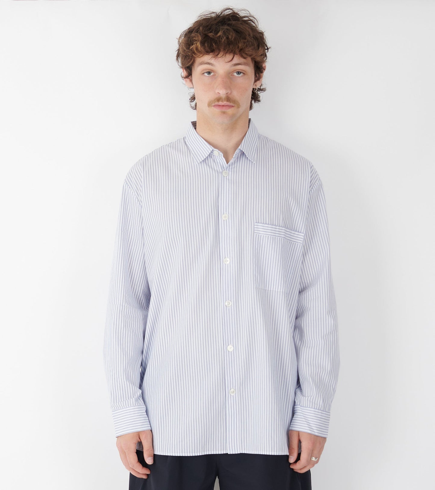 Pyjamas Relaxed Long Shirt Orchid Stripes