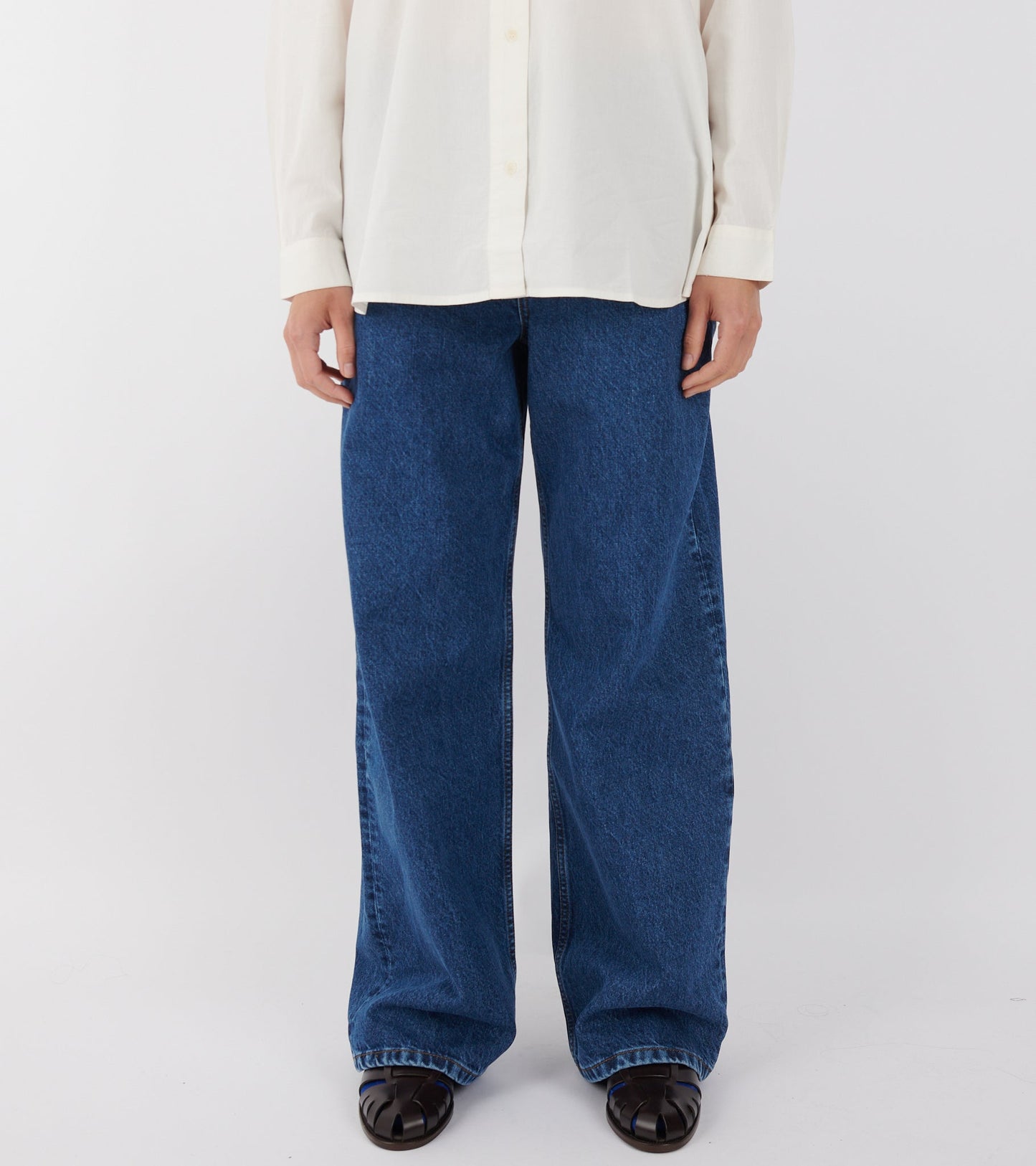 Willow Wide Jeans Mid Blue