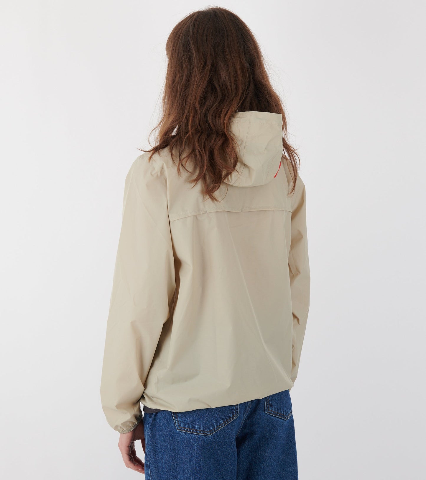 K-WAY Packable Half Zip Anorak Beige