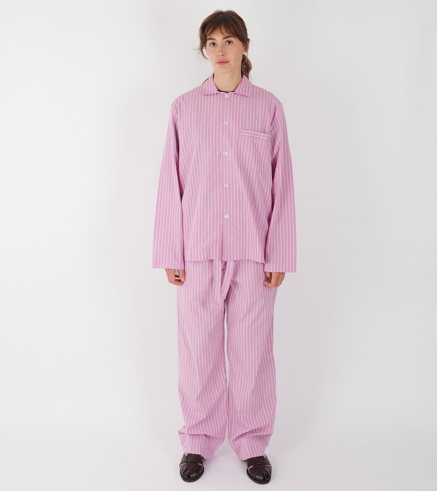 Pyjamas Pants Purple Pink Stripes