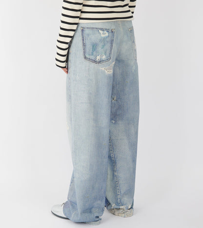W Full Cut Jeans Digital Denim Print