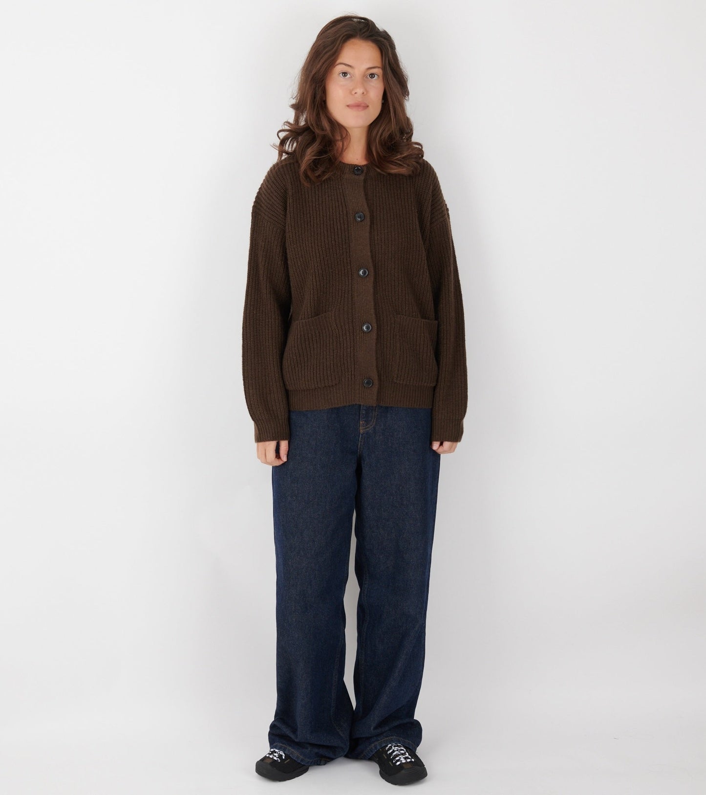 Bine Cardigan Dark Brown