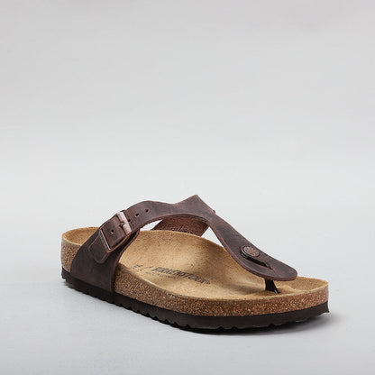 BIRKENSTOCK - GIZEH 743831 - OILED HABANA LEATHER