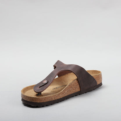 BIRKENSTOCK - GIZEH 743831 - OILED HABANA LEATHER