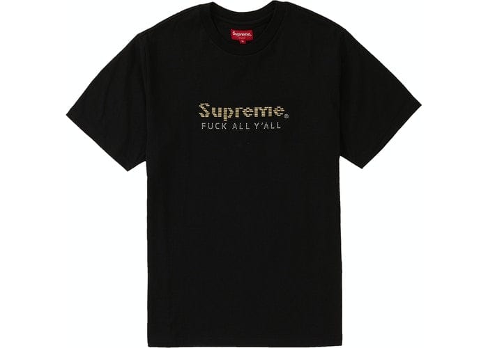 SUPREME GOLD BARS TEE BLACK
