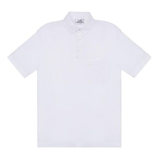 HERMES SS21 Polo Shirt 'White' H072325HA90