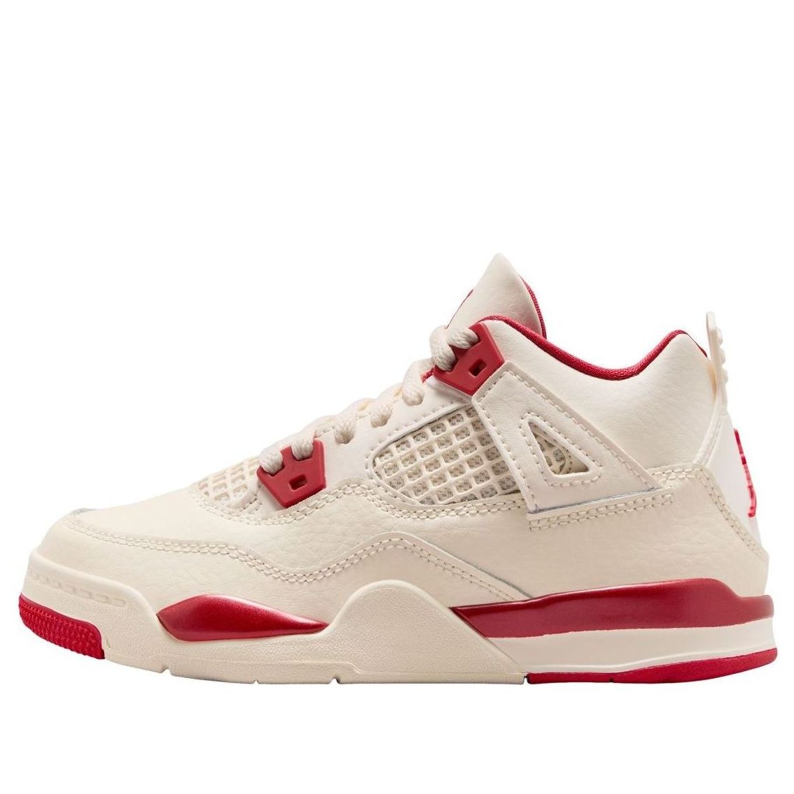 (PS) Air Jordan 4 'Pale Ivory Tough Red' HV4385-108