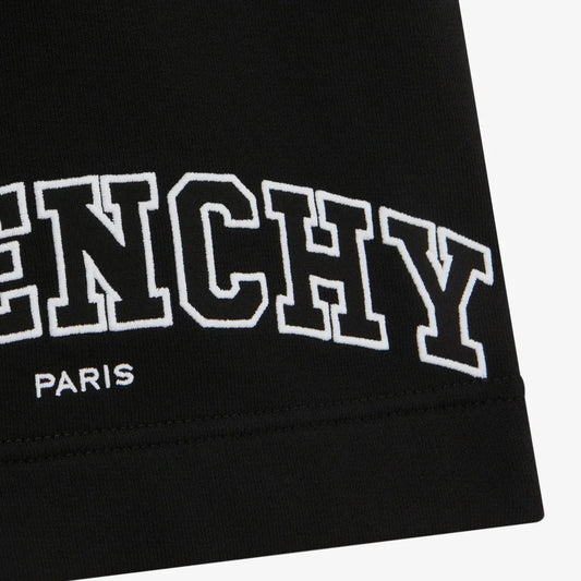 Givenchy Black Embroidered Logo Sweatshorts