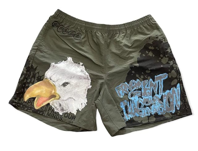TRAVIS SCOTT CACTUS JACK FOR FRAGMENT IMAGINATION SHORTS CHARCOAL