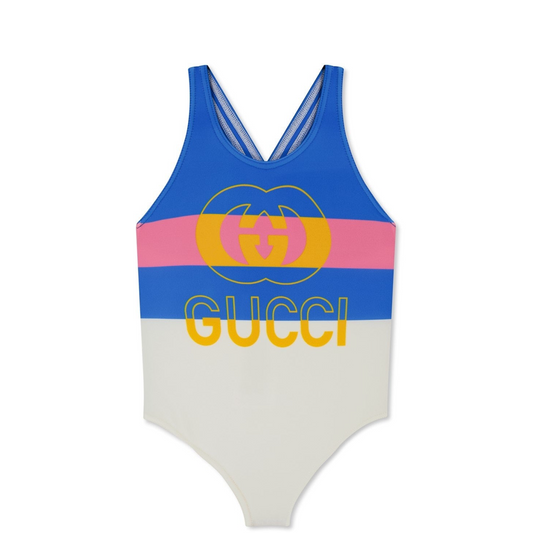 Girls Gucci Logo Swimsuit