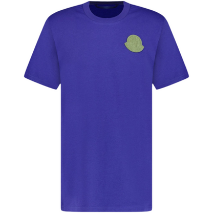 Moncler Blue Applique Logo T-Shirt