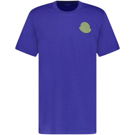 Moncler Blue Applique Logo T-Shirt