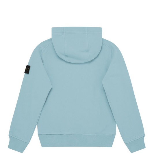 Stone Island Junior Aqua Zip Up Hoodie