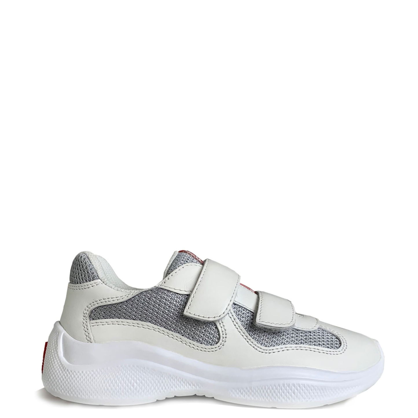 Kids Prada White Leather Americas Cup