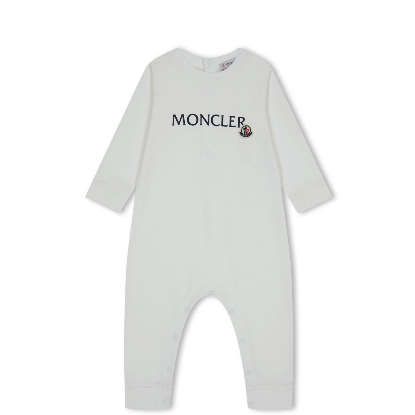 Moncler White Baby Grow
