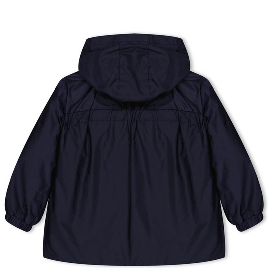 Girls Moncler Navy Raka Hooded Jacket