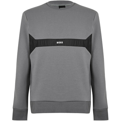 BOSS Grey Small Logo Sweatshirt