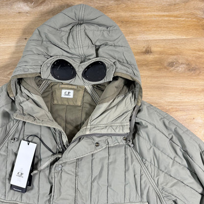 C.P. Company GD Liner Padded Goggle Jacket in Fallen Rock - Grey