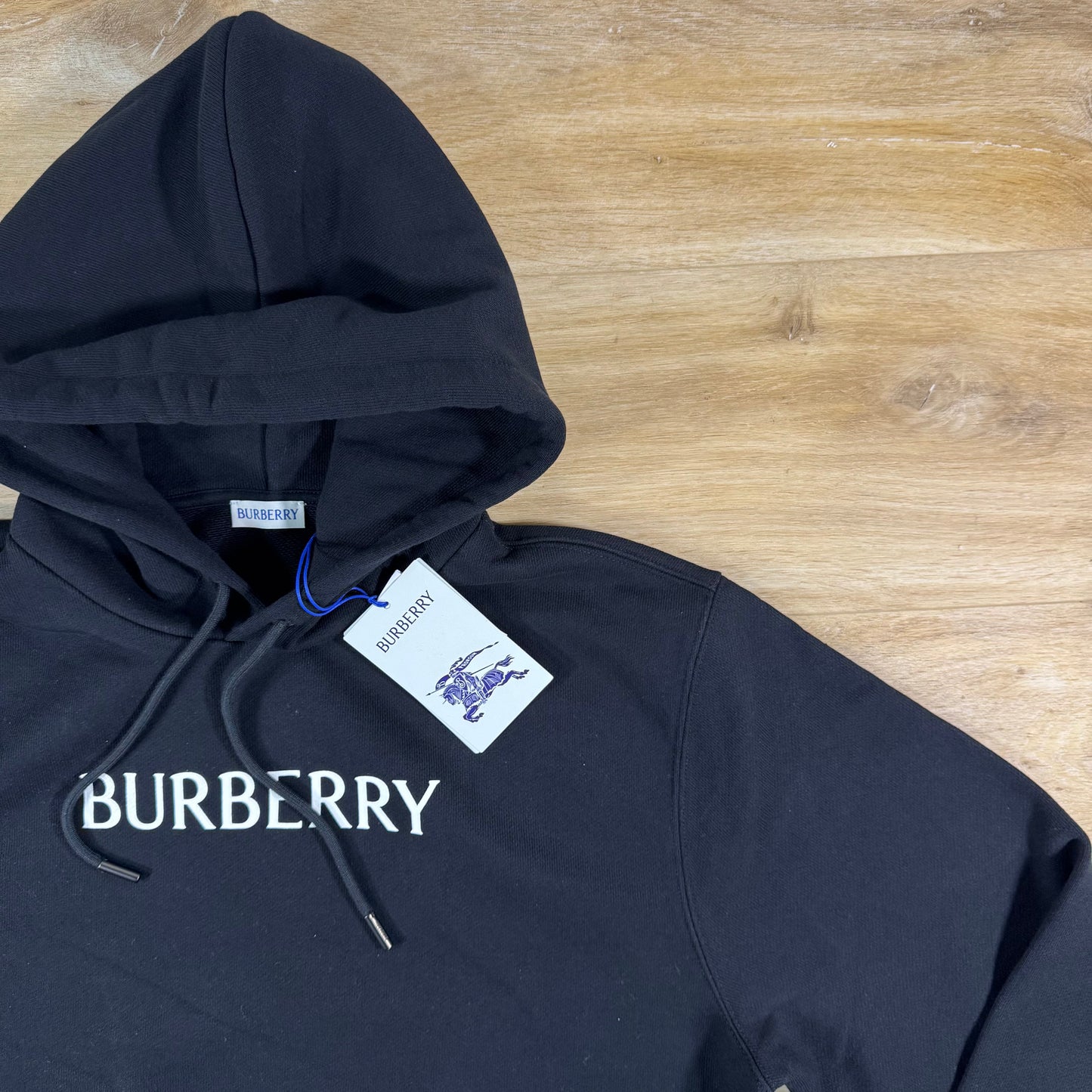 Burberry Logo Hoodie in Black