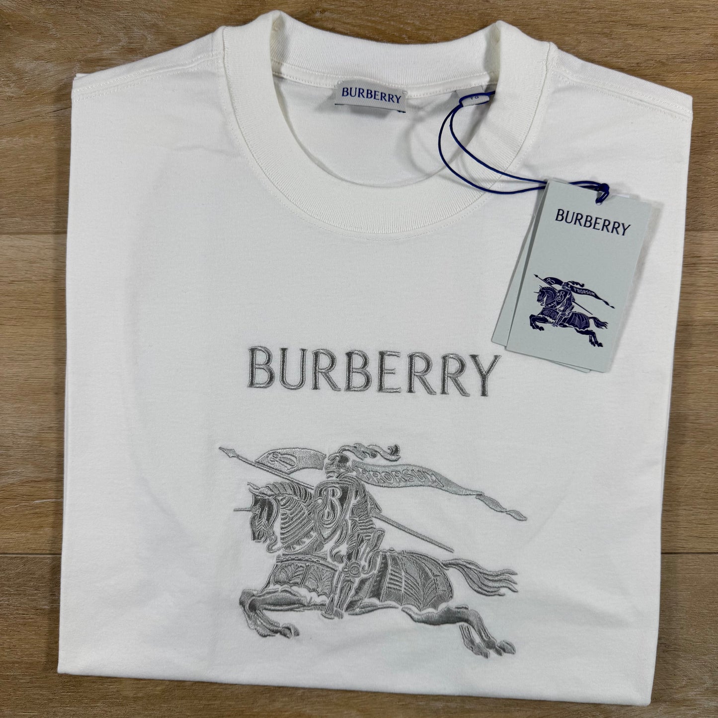Burberry EKD Seth Knight T-Shirt in Chalk White