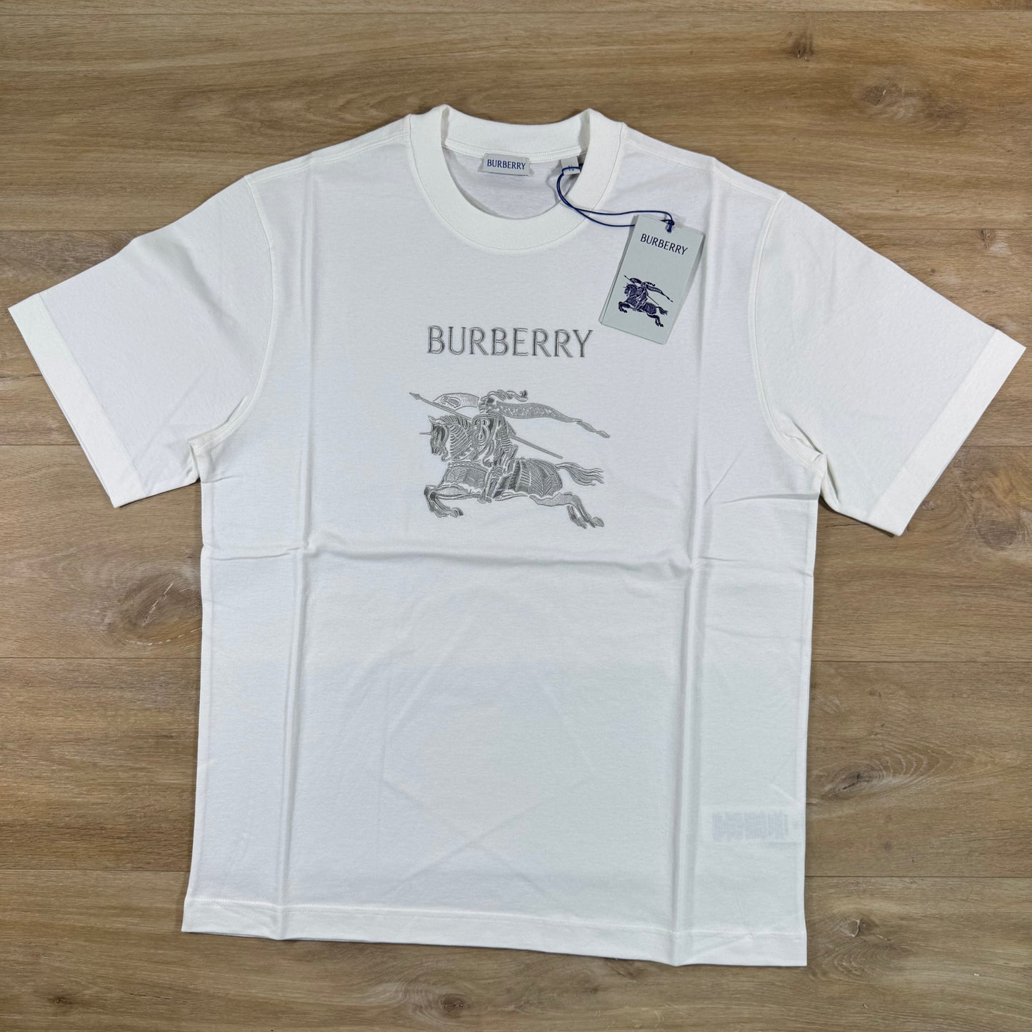 Burberry EKD Seth Knight T-Shirt in Chalk White