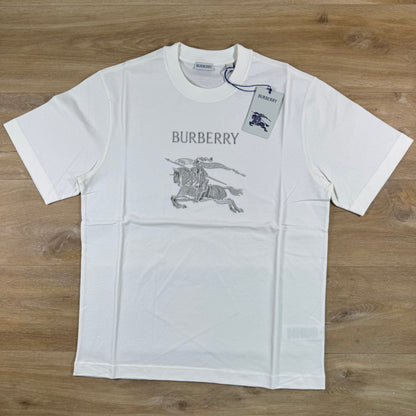 Burberry EKD Seth Knight T-Shirt in Chalk White