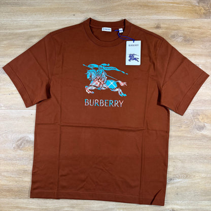 Burberry EKD Ombre T-Shirt in Ginger Brown