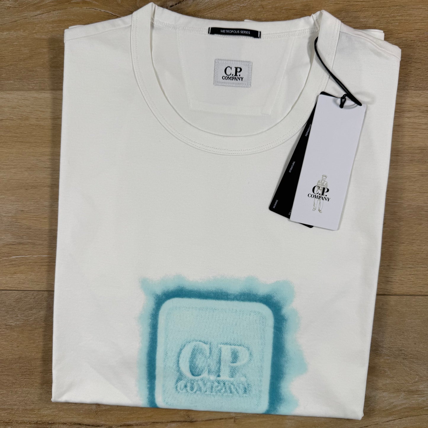 C.P. Company Metropolis Series T-Shirt in Gauze White