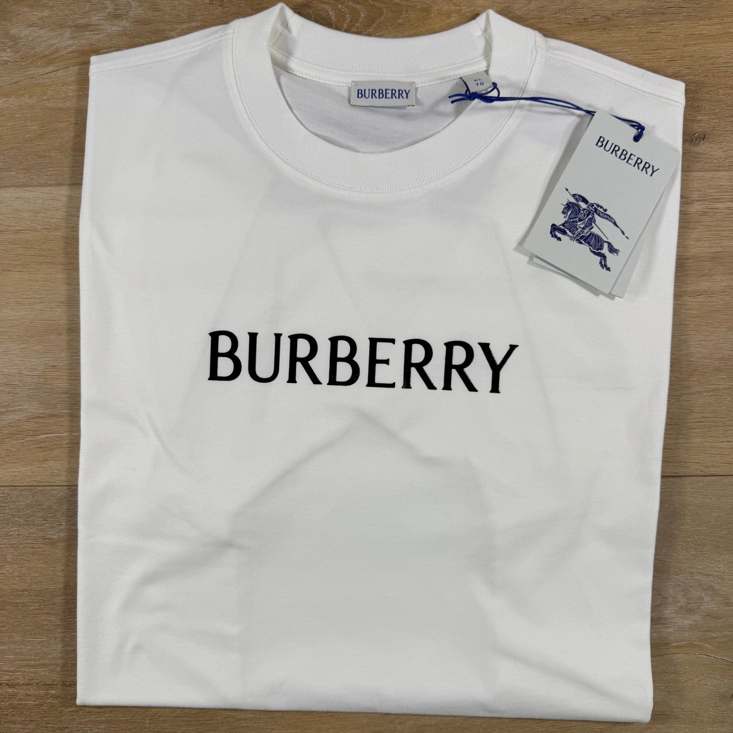 Burberry Logo T-Shirt in Chalk White