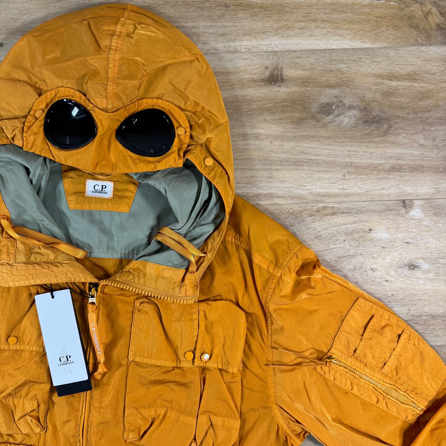 C.P. Company Chrome-R Goggle Jacket in Desert Sun - Orange