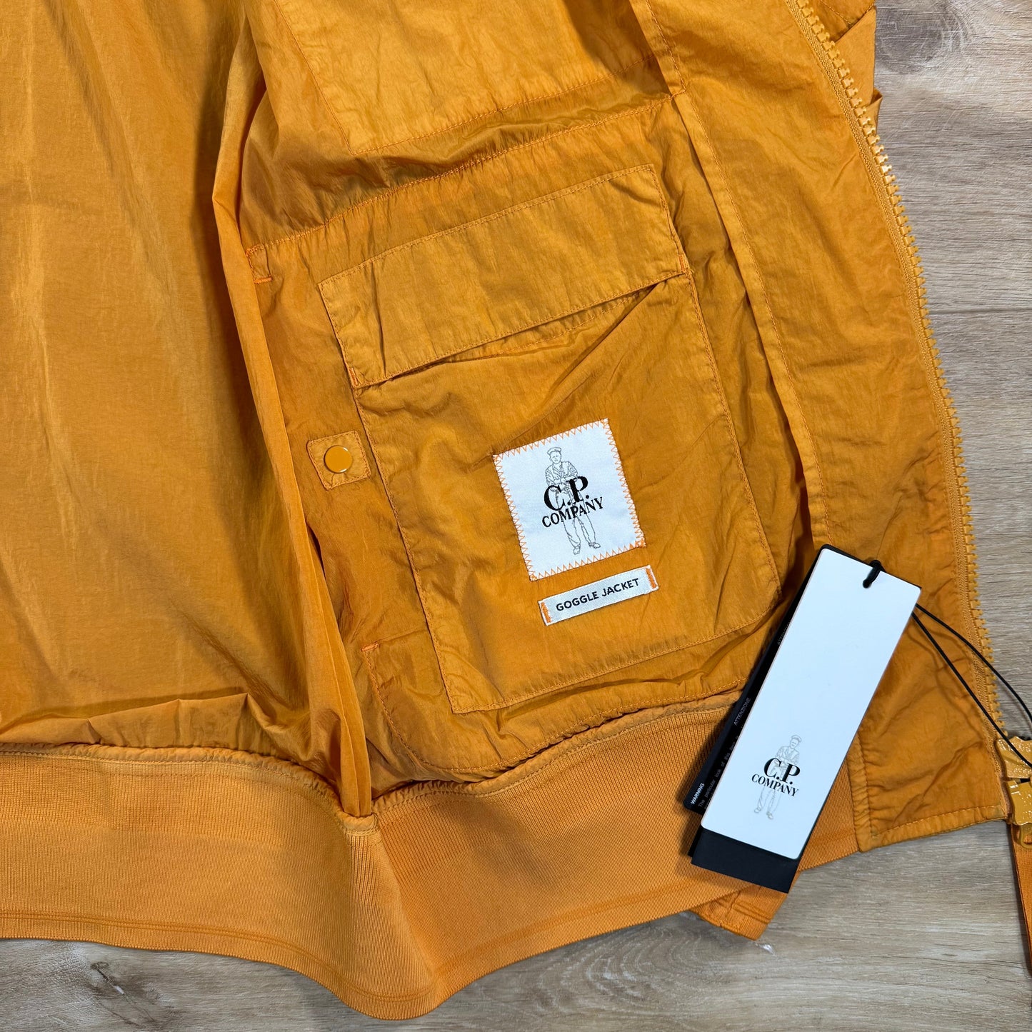 C.P. Company Chrome-R Goggle Jacket in Desert Sun - Orange